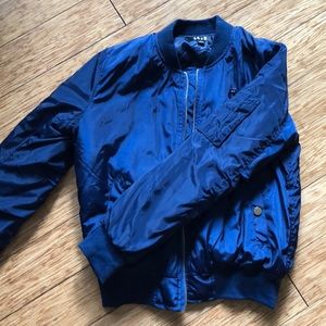 Navy Blue Bomber Jacket